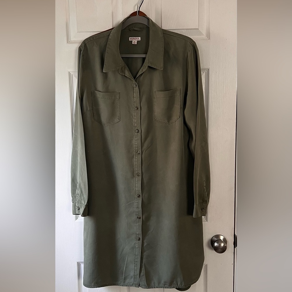 Merona button down dress